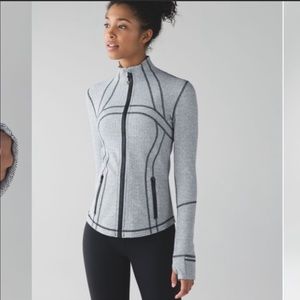 Lululemon Define Jacket Heathered Herringbone Heathered Zip Up Workout 8